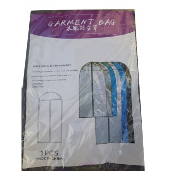 Чохол для одягу поліетиленовий на блискавці 60*137см (колір асорті)